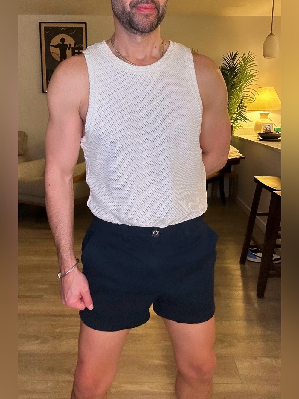 chubbies | 4" Original Stretch Shorts in Navy Blue (Small) - Picture 12 of 13